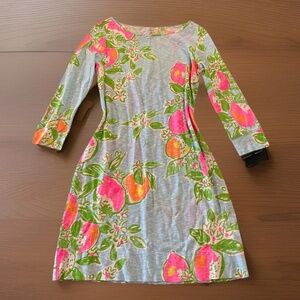 Lilly Pulitzer Marlowe Dress Womens Medium Pool Pink Lemonade